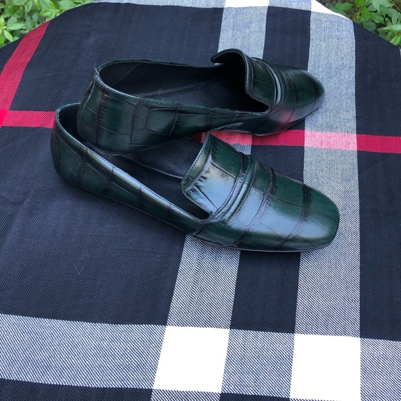 MM LaFleur The Grace Loafer - Embossed Croc.          Size 37 1/2 / 7.5 - Picture 2 of 6